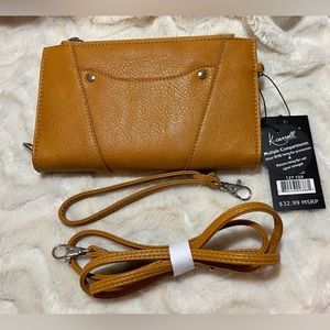 K Carroll clutch crossbody bag purse NWT